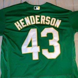 Rickey Henderson MLB Authentic Majestic Jersey